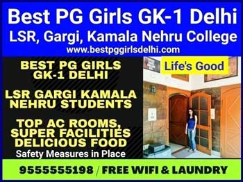 Best PG For Girls Near LSR Gargi Kamala Nehru College Delhi - Girls Hostel.